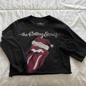 The Rolling Stones Black and Red Kids Long Sleeve Tee